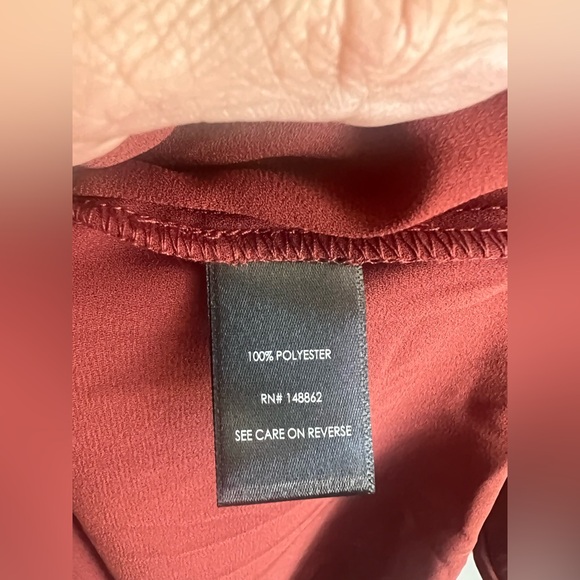 NWT Harper Georgette pullover 3/4 sleeve top…Rich Brown…size 1. - Picture 2 of 6